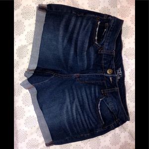 Dark blue jean shorts